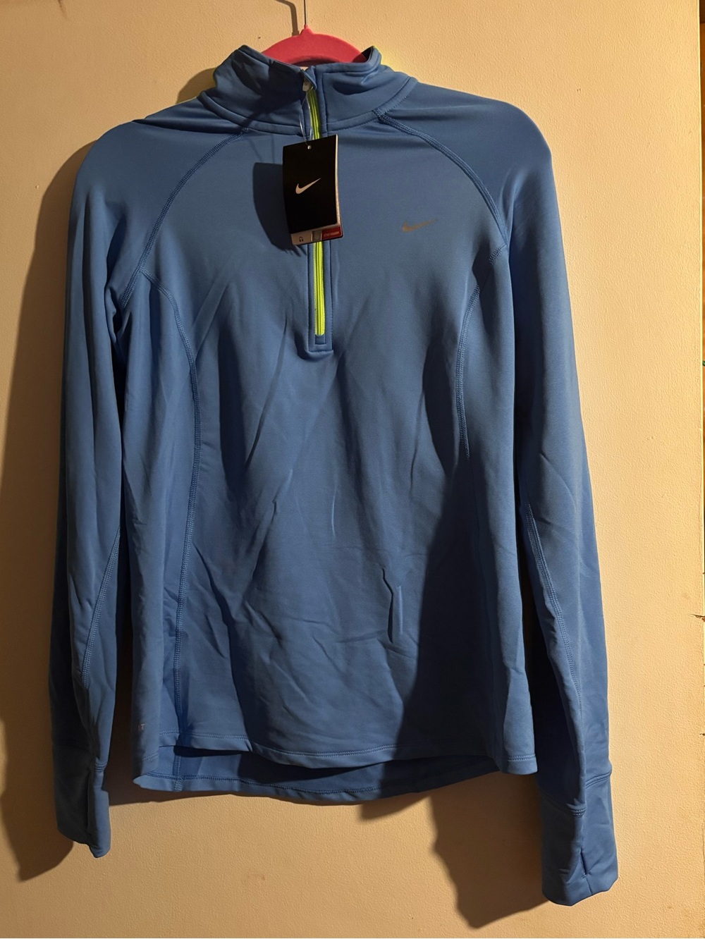 Nike Light Blue 1/4 Zip sweat shirt